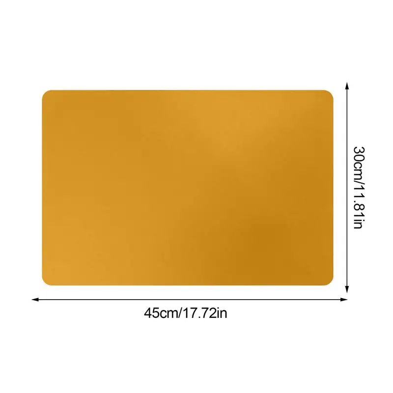 미끄럼 방지 내열성 PU 가죽 디너 플레이스매트, 주방 다이닝 파티용 식탁 매트, 45x30cm