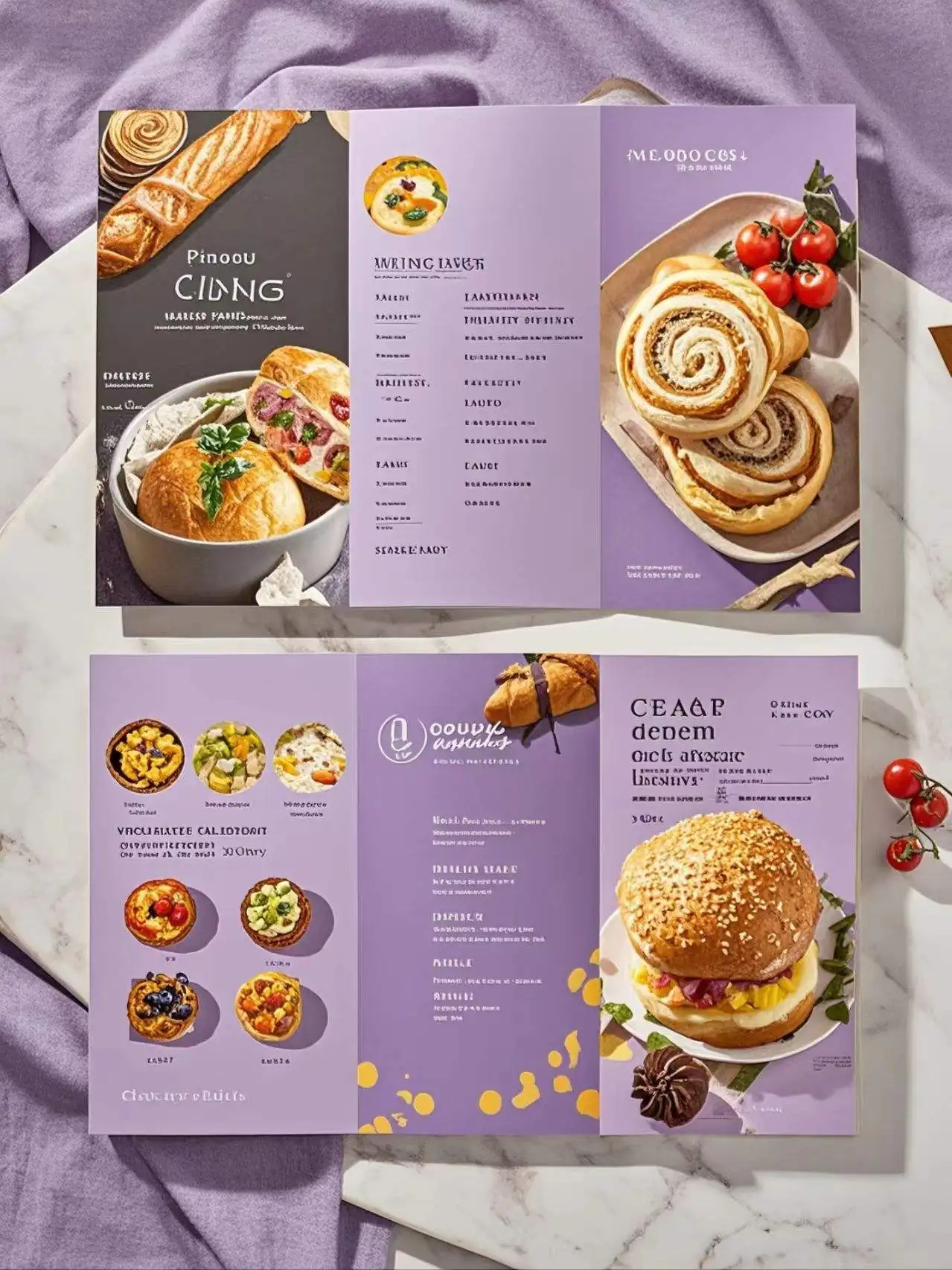 Personalized Custom Matte PVC Price List Display Stand Restaurant Cafe Milk Tea Dessert Menu Sign