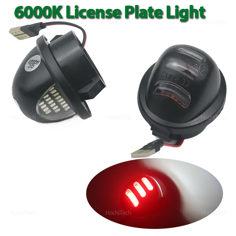 

for F150 F-150 F-250 F-350 F-450 F-550 Ranger Explorer 2Pcs License Plate Light 12V Lamp 6000K ABS LED Number Signal Light