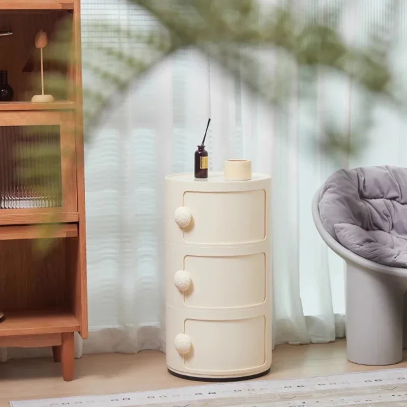 

Aesthetic Nordic Nightstands Plastic Design Storage Luxury Bedside Table Minimalist Veladores De Dormitorio Home Furniture