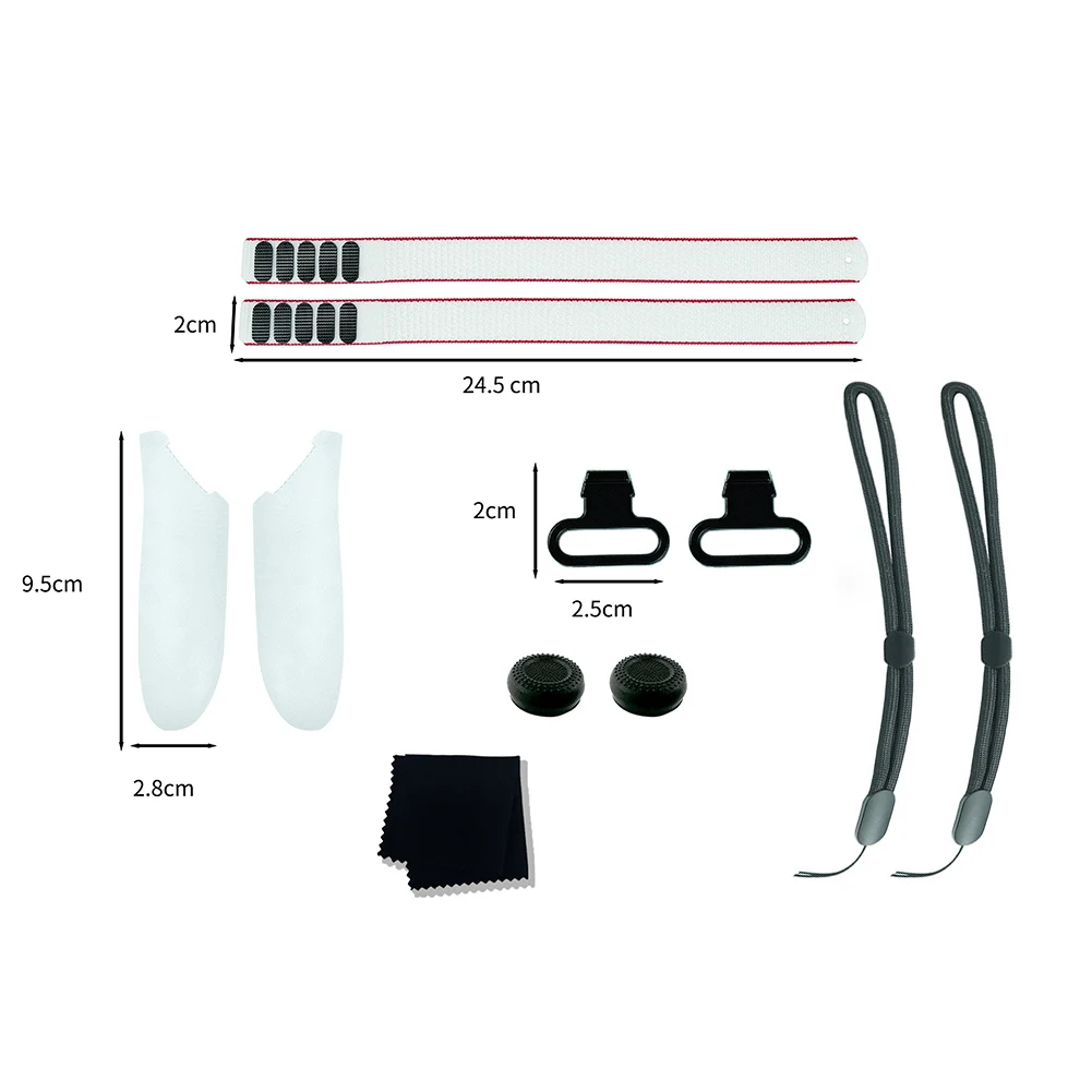 สําหรับ Meta Quest 3 VR Controller Grips แบตเตอรี่พร้อมสายรัดปรับได้ Anti-Slip สําหรับ Meta Quest3 VR อุปกรณ์เสริม