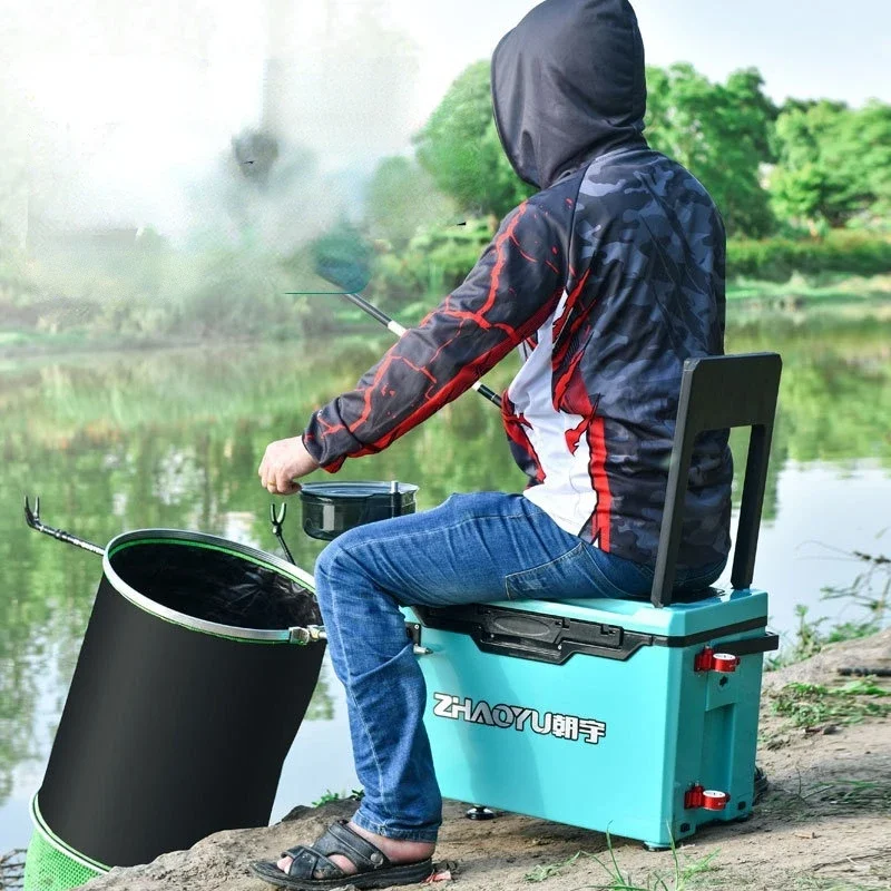 

Folding Fishing Tackle Box – 32L Full Set Multi-functional Fishing Storage Case, Ultra-Light Portable Tackle Box for Anglers.