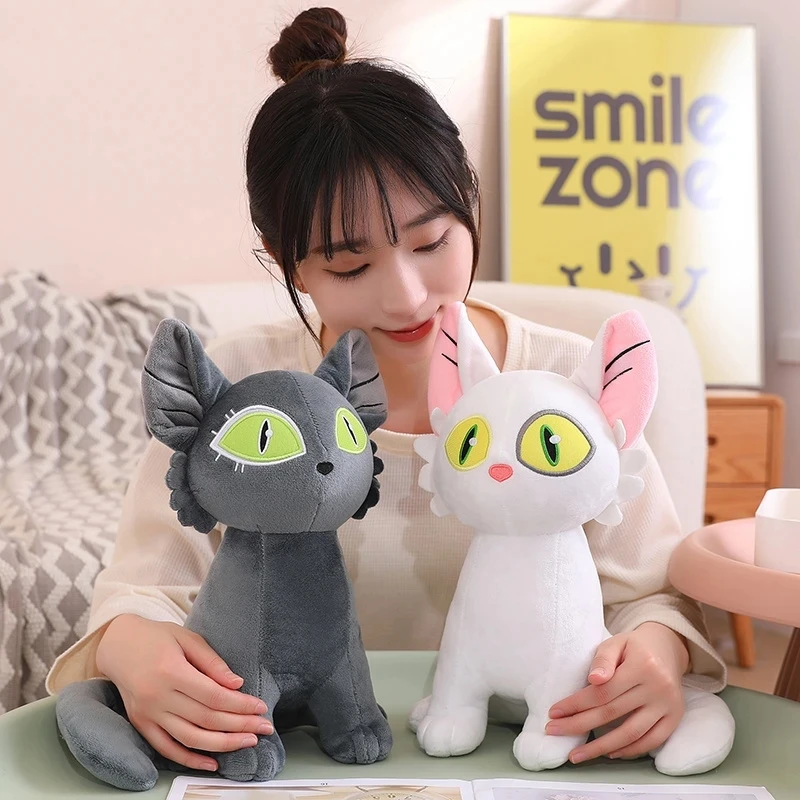 50cm Anime Suzume No Tojimari Plush Toy Daijin Cat and Sadaijin Black Cat すずめ Movie Character Doll Kids For Kids Birthday Gift