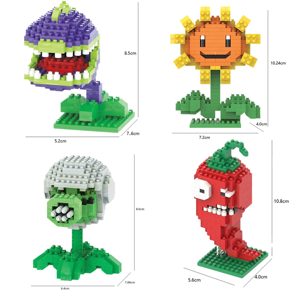 Plants vs Zombies 2 Child Wisdom Toys Figure Sunflower Peashooter Cherry Bomb Conehead Zombie Play Children Xmas Gift