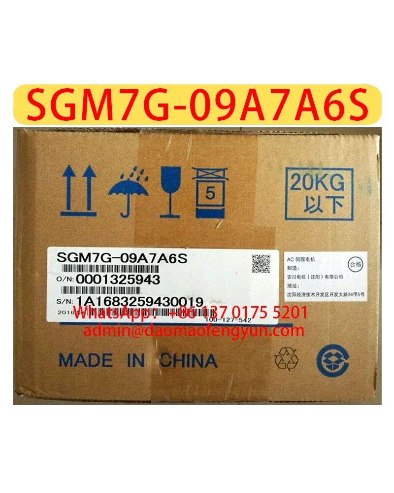 

SGM7G-09A7A6S Brand New Servo Motor，SGM7G 09A7A6S，Fast shipping