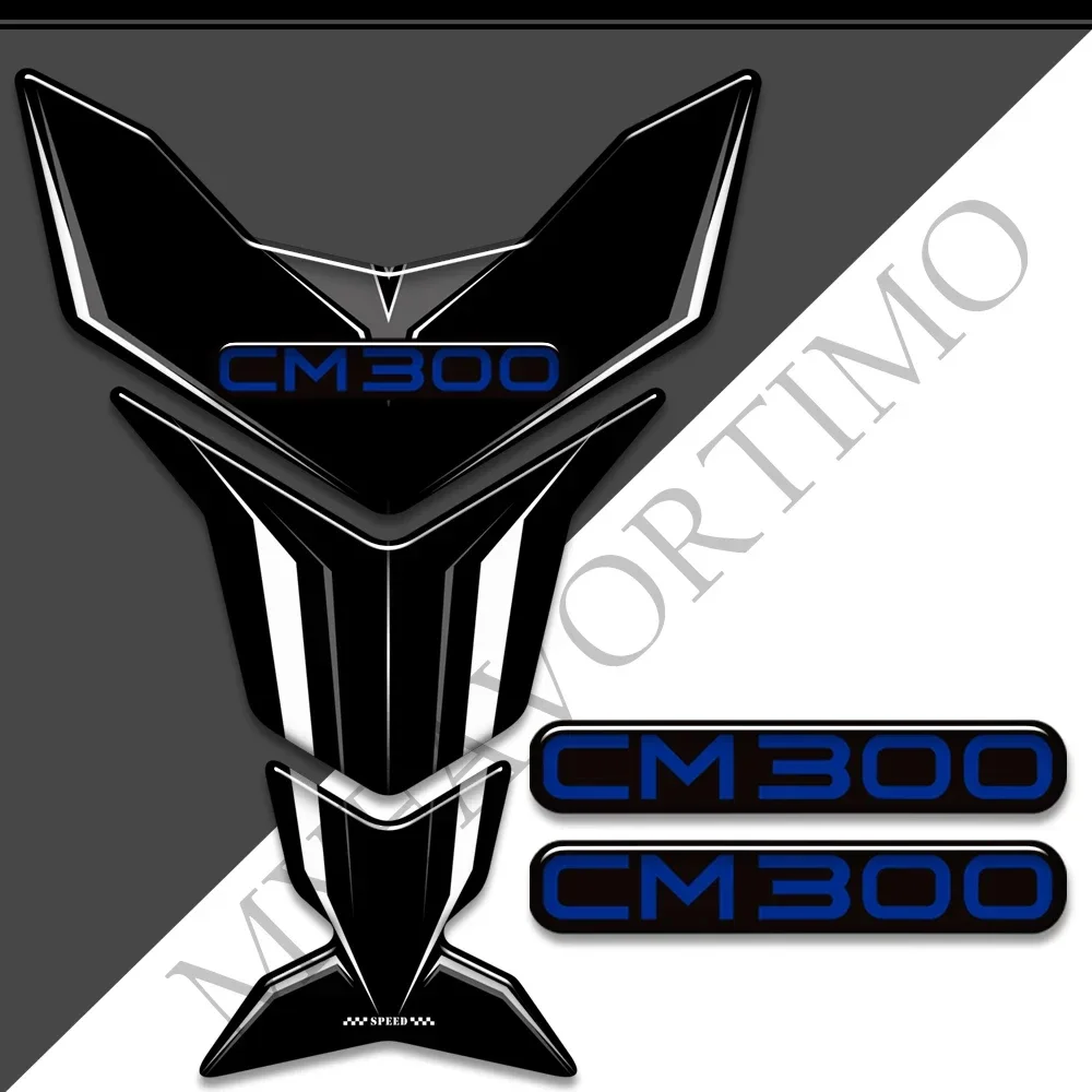 

For HONDA Rebel CMX CM 300 CMX300 CM300 Tank Pad Stickers Decal Emblem Logo Protector Fuel Oil Kit Knee