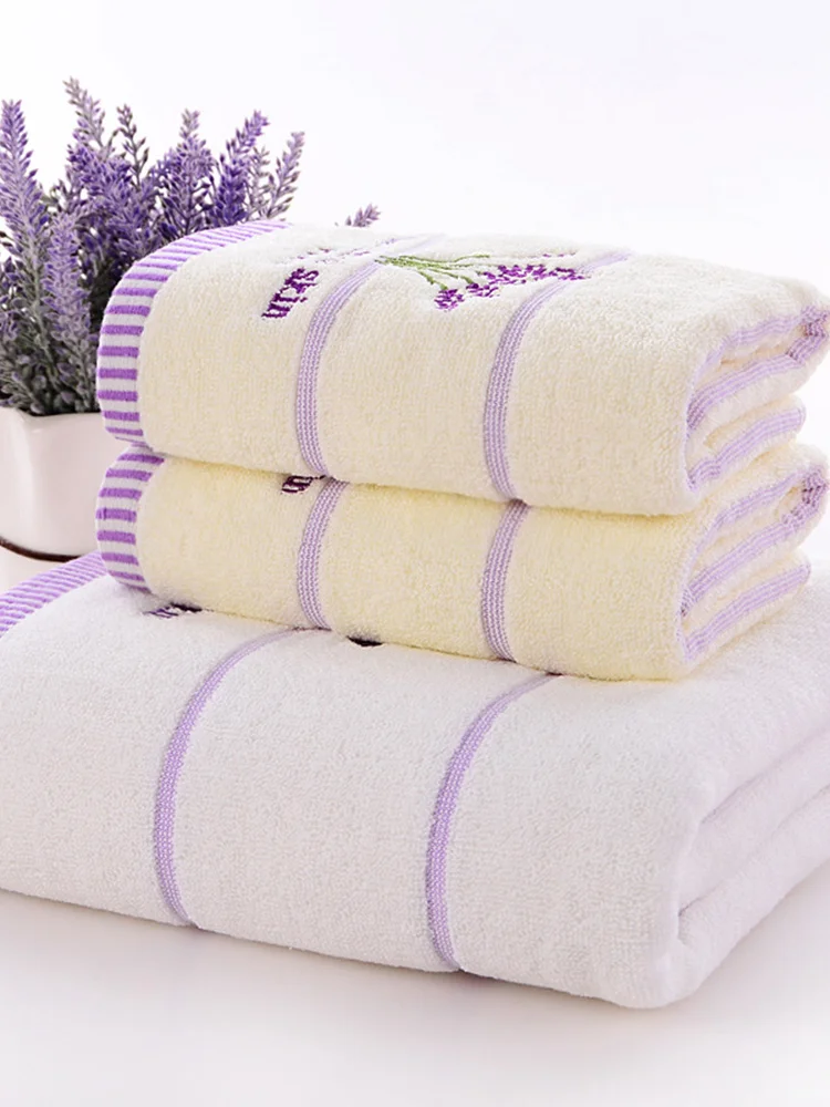 3 Piece Bath Towel Thick Cotton Towel Set Face Towel Adult Bath Towel Super Absorbent Bath Towel Set