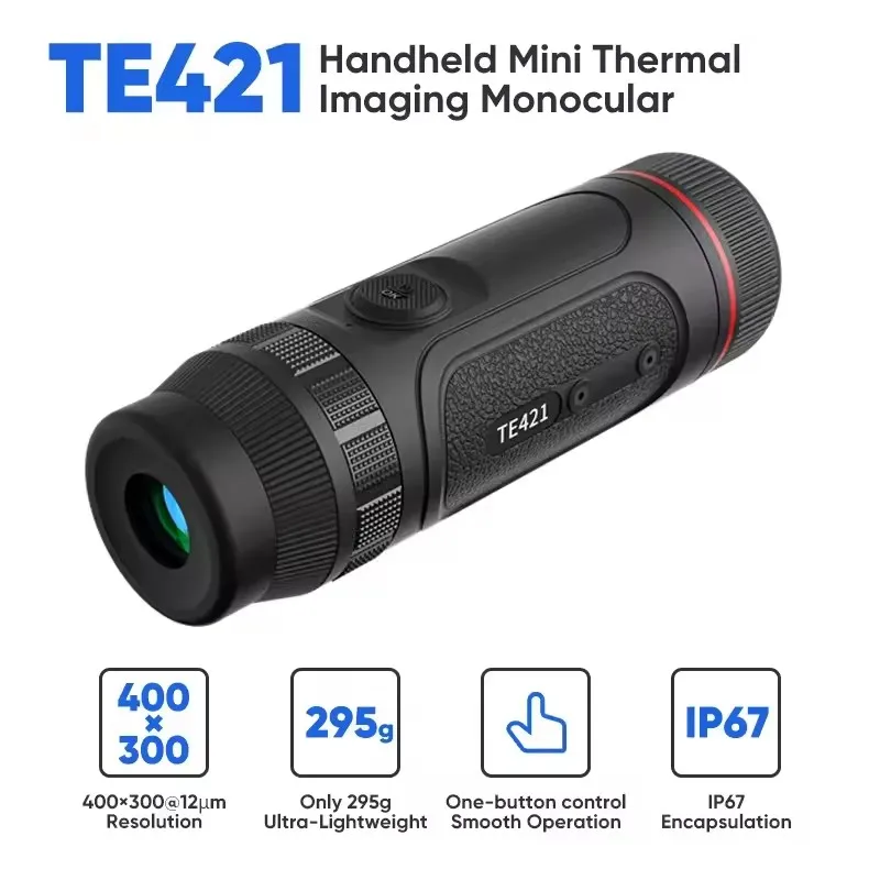 Super Light 228g Thermal Night Vision Monocular Handheld Guide TE421 for Outdoor Hunting