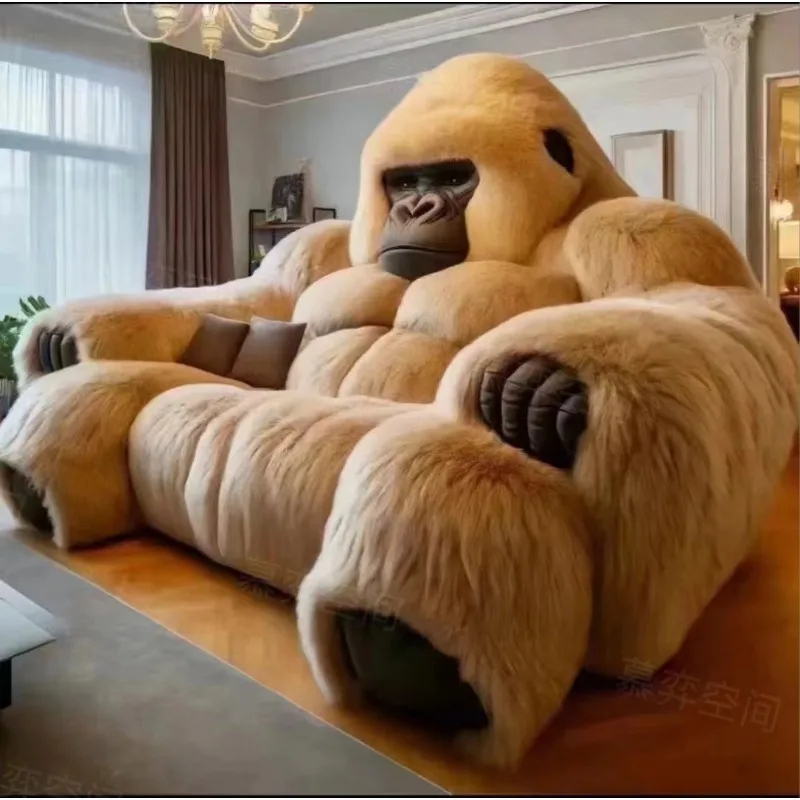 Cartoon sofa villa two-dimensional Internet celebrity King Kong sofa haute couture light luxury