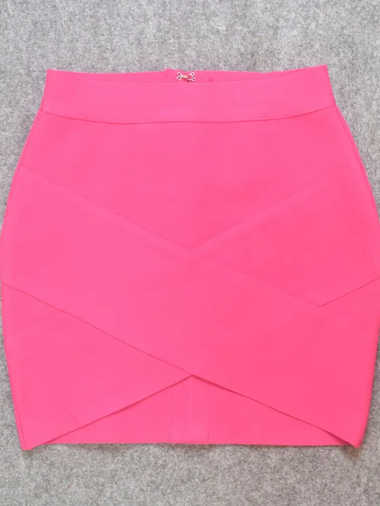 Rok Mini Wanita Seksi Pensil Ketat Ramping Elastis Rok Baru 2025 Rok Mawar Merah Muda Populer Pesta Klub Selubung Melar
