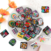 Kovict 5/10Pcs New Teacher Silicone Necklace Focal Beads Bulk DIY Keychain Necklace Bracelet Beads Handmade Gifts Accessories