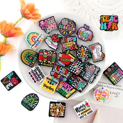Kovict 5/10Pcs New Teacher Silicone Necklace Focal Beads Bulk DIY Keychain Necklace Bracelet Beads Handmade Gifts Accessories