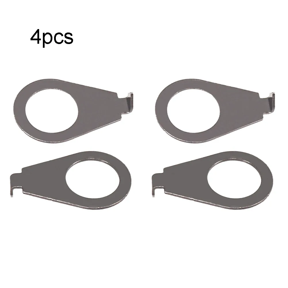 Guitar Knobs Pointer Plates 0.5mm 22X14.2mm 4Pcs Pointer Washers For Electric Guitars Guitar Indicator Knobs Metal