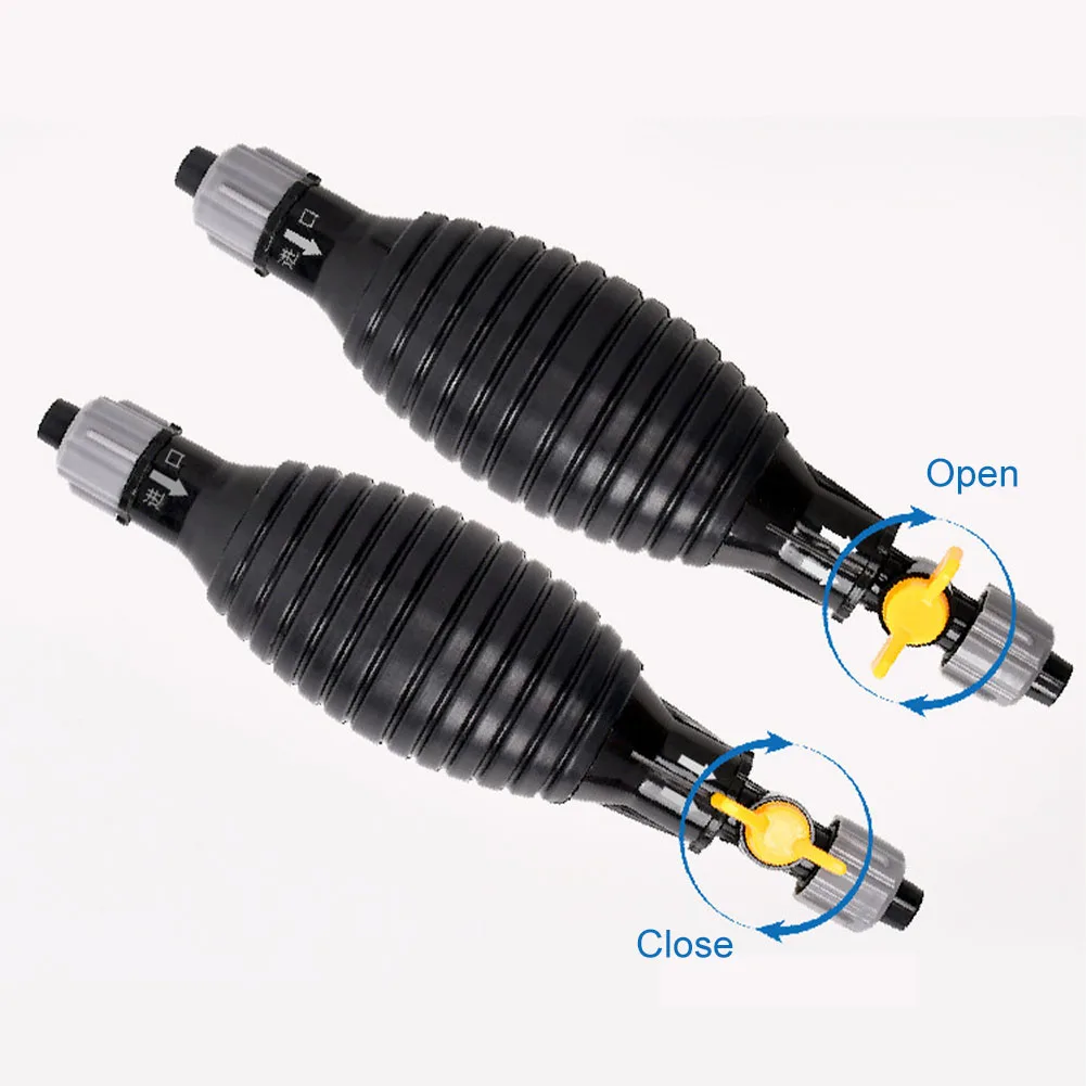 Fuel Transfer Pump Valve Manual Siphon Pump with Flow Switch Universal Oil Pump Liquid Sucker Extraction Pump