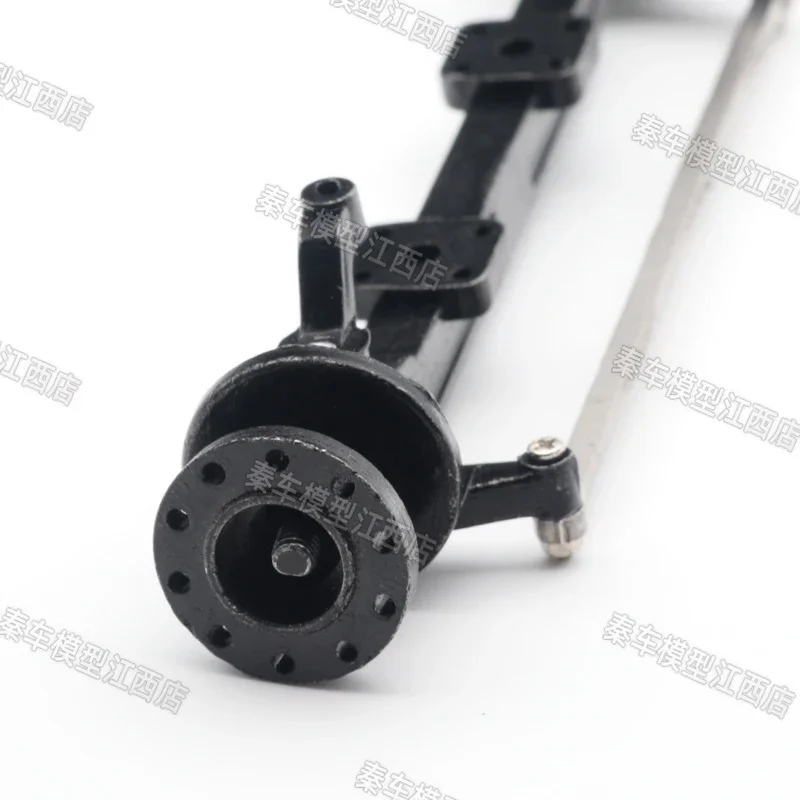Imagem -02 - Caminhão Pesado Lama Cabeça Girando Eixo Dianteiro de Metal Modificação Estática rc Controle Remoto Eixo Modelo de Montagem 1:24