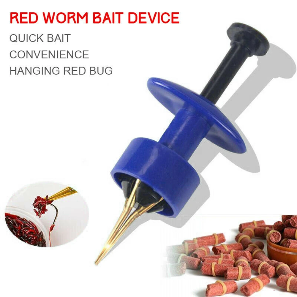 

Fishing Bloodworm Clip Baiting Device Earthworm Live Bait Clip Quick Binding Device Fishing Tackle Maggot Hook Clip