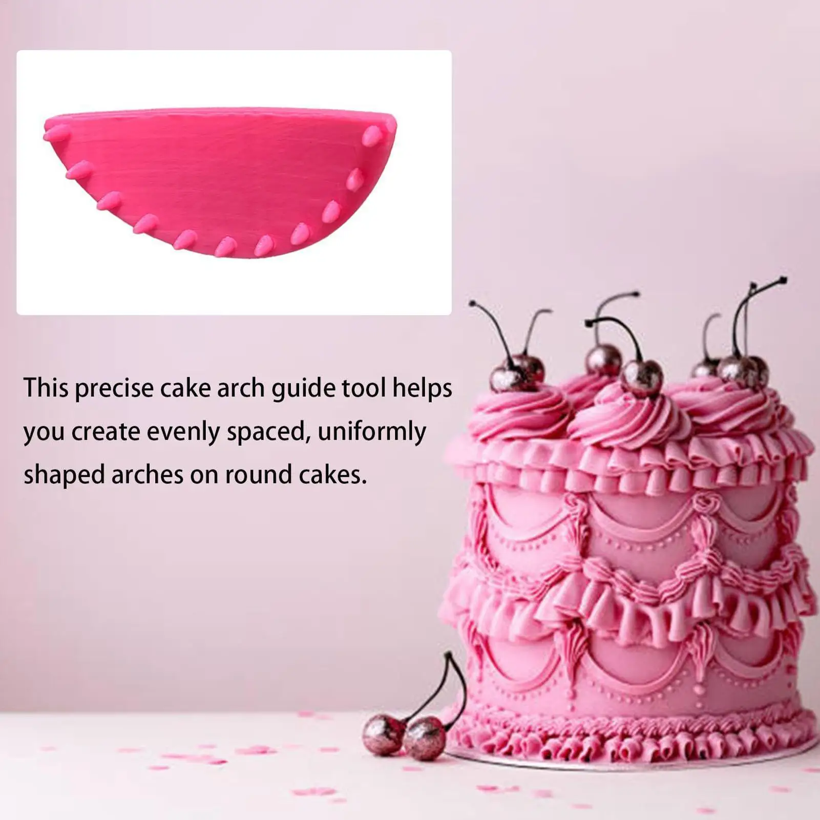 Cake Piping Guide Tool 2 Pieces Baking Piping Template Cake Decorating Tools For Beginner Decorating Baking Home Bakery Pastry