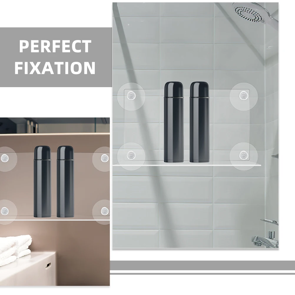 

8pcs Suction Cup Hanger Heavy Duty Plastic Sucker Pads For Glass Window Bathroom Kitchen Tile Wall Clear Vacuum Holders Screw