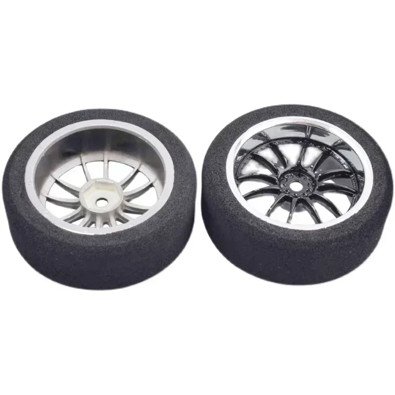 

12mm Hex RC Racing Cars Accessories 4Pcs Set Racing Foam Tire Wheel Rim Set For HSP HPI 1/10 On-road RC Car