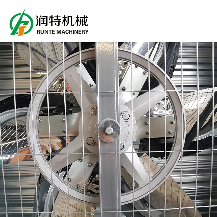 High Quality 1380 Exhaust Fan With Shutter Poultry Farm Ventilation Exhaust Fan Centrifugal System Push-pull Exhaust Fan