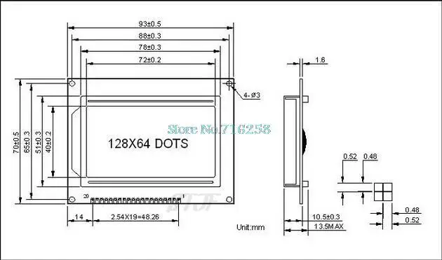 LCD-Karte gelb grün blau Bildschirm 12864 128x64 5v blaue Bildschirm anzeige st7920 LCD-Modul für Arduino 100% neues Original – Detail 6