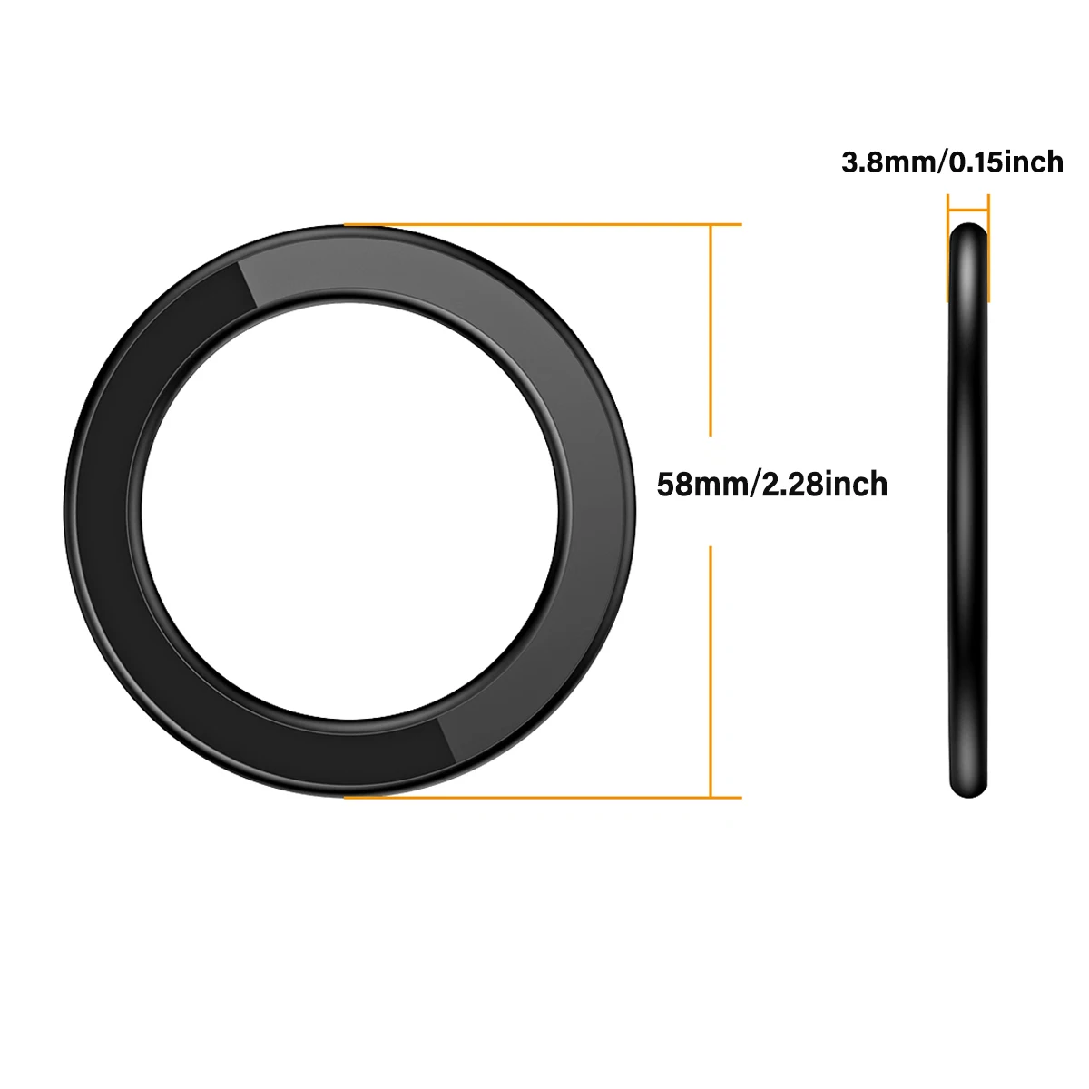 1/2/3 Stück starker magnetischer Telefonringhalter Aufkleber Metallring Magnetständer kompatibel mit Magsafe Wandhalterung für iPhone 17/16 – Detail 8