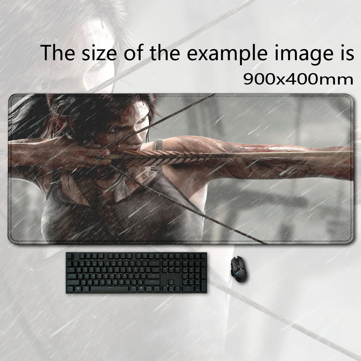 Tomb Raider Lara Croft Pc Decoration Board Gaming Laptops Computer Desks Desktop Accessories Mousepad 900x400 Gamer Rug Hot Pad