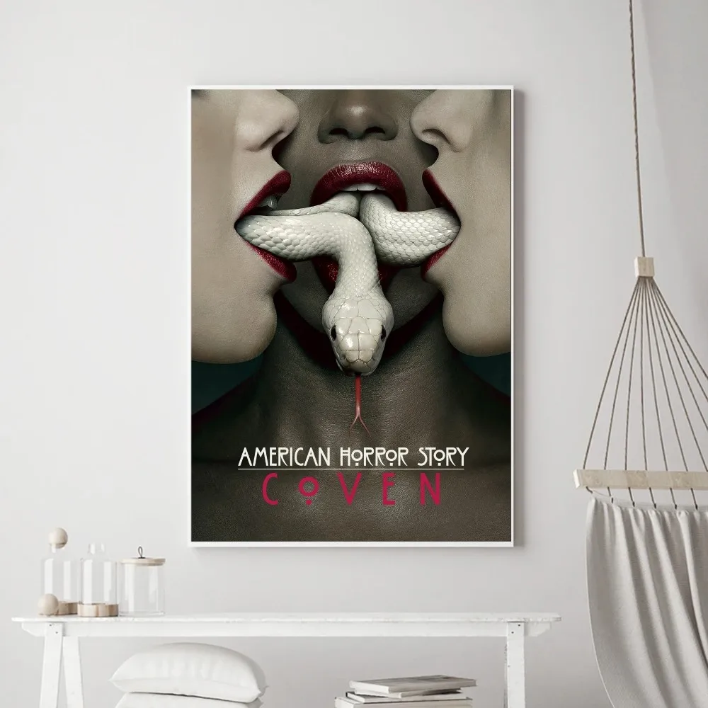 American Horror Story Movie AHS Poster Prints Poster Wall Painting Bedroom Living Room Wall Bar Restaurant Sticker Small