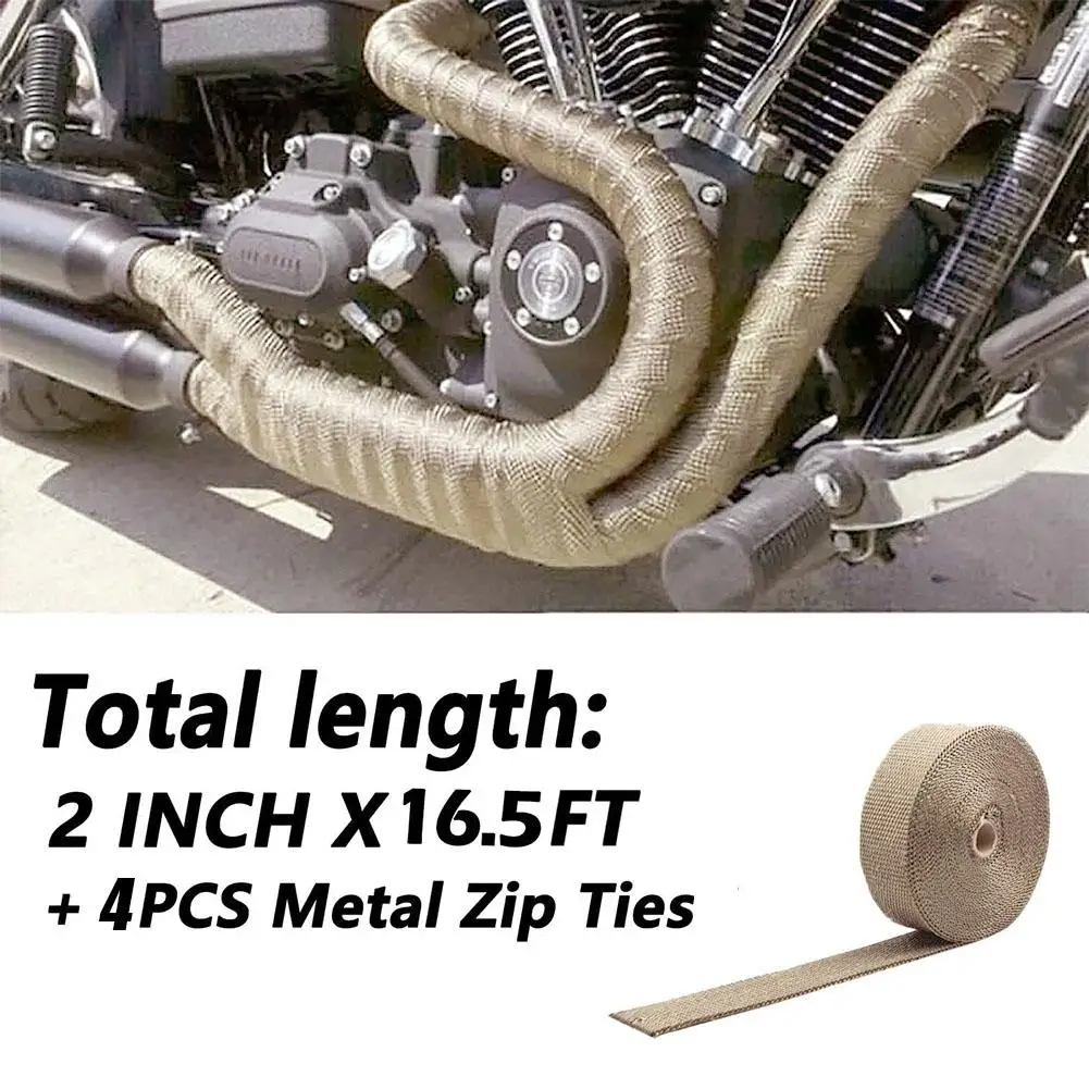 

Изоляционный ремень выхлопной трубы мотоцикла, стекловолоконная труба, стекло, мотоциклетная лента, коллектор, тепловое волокно, выхлопная труба, тепловое D8v3