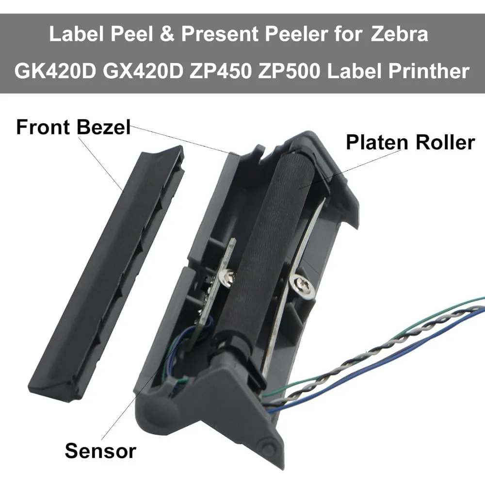 Label Present Peeler for Zebra GK420D GX420D ZP450 ZP500 Thermal Label Barcode Printer Dispenser - P/N:105934-026