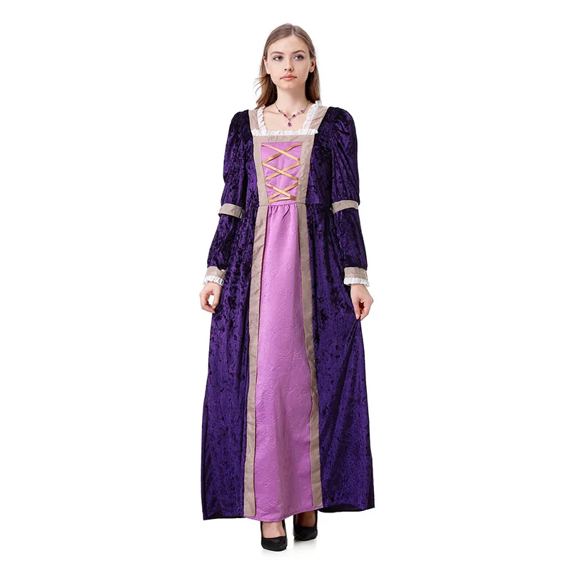 

Женский костюм эпохи Возрождения Long Sve Dr Stage Performance, наряд на Хэллоуин, традиционный этнический женский костюм Faion TING