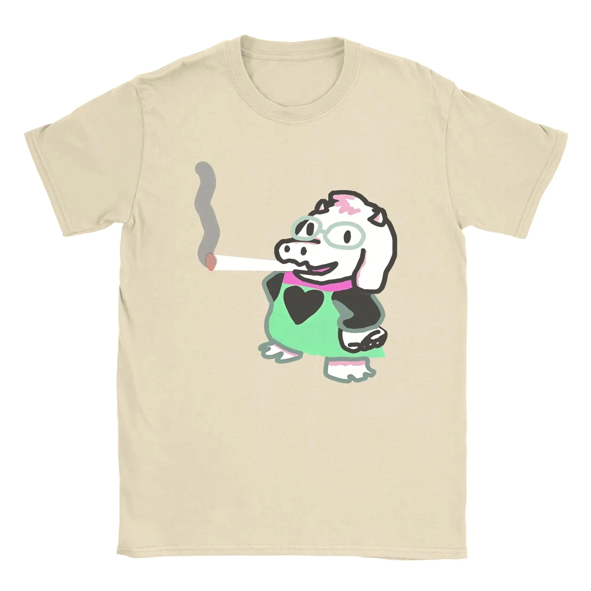 Deltarune Spiel T-Shirt Beach Ralsei Blunt T-Shirts für Männer Frauen Harajuku Muster T-Shirt Kurzarm Vintage Tops Sommer – Detail 4