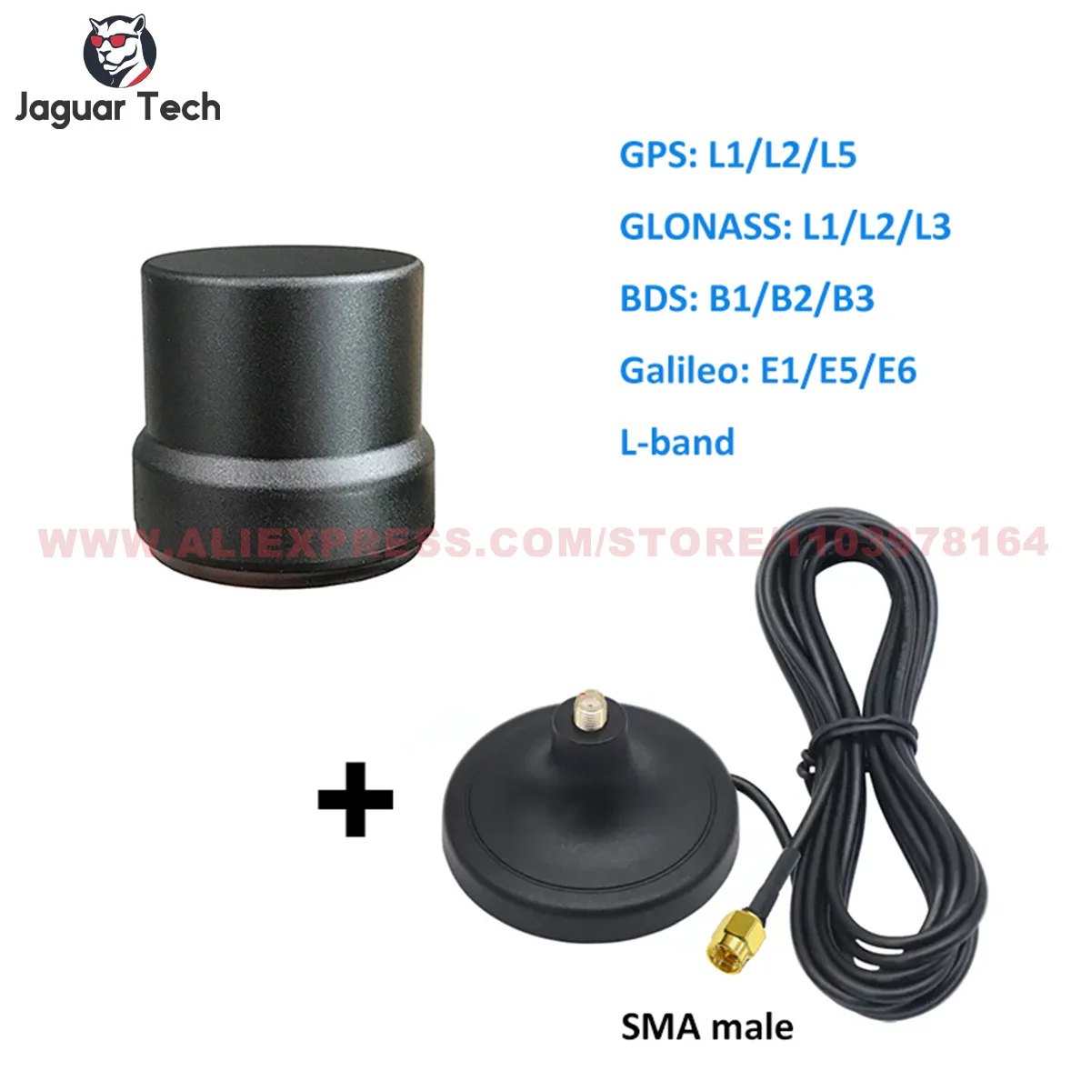 EM-901A GNSS Active Helix Antenna GPS GLONASS GALILEO For RTK UAV Drone Mini Antenna GIS survey For UM980 UM982 UM981 ZED-F9P