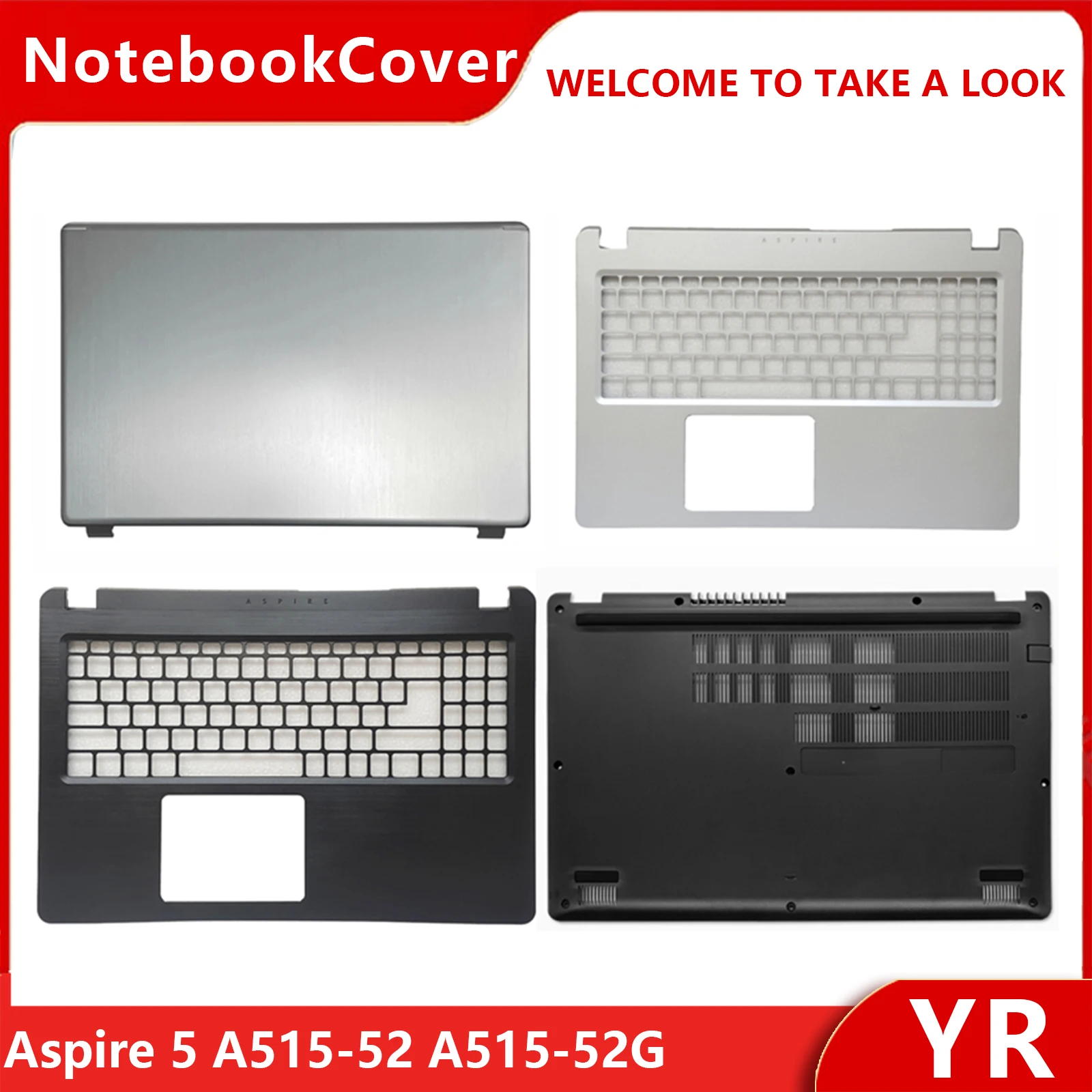 New Case For ACER Aspire 5 A515-52 A515-52G A515-52K Laptop LCD Back Cover/Front bezel/Hinges/Palmrest/Bottom Case