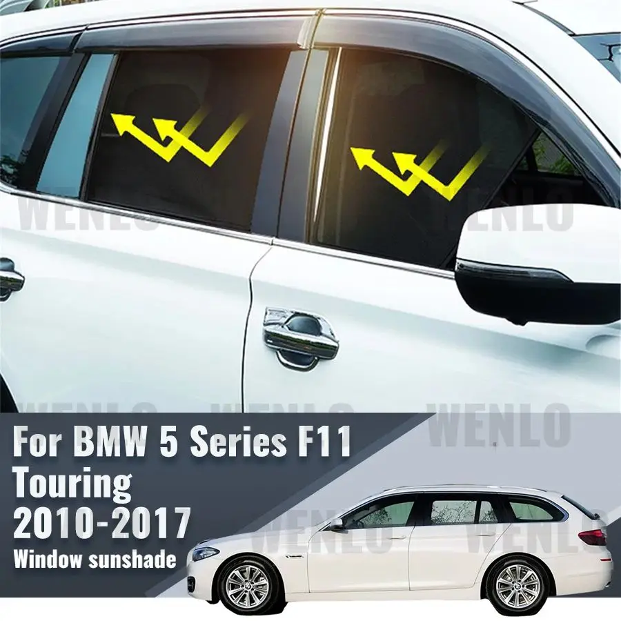 

Автомобильный солнцезащитный козырек для BMW 5 series Touring F11 2012-2016, передняя и задняя ветровая занавеска, боковой детский козырек от солнца