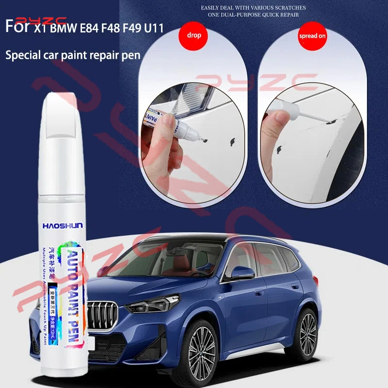 Para BMW X1 Kit de pluma de reparación de rayaduras de pintura 2009-2025 E84 F48 F49 U11 SDrive XDrive negro blanco retoque accesorios de coche DIY
