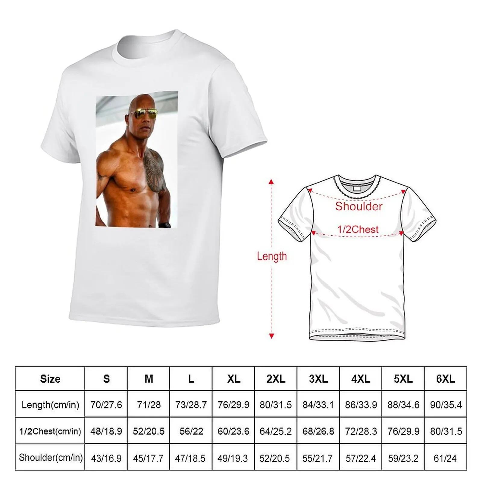 dwayne johnson T-Shirt t shirts for man cotton funny cotton tshirt 100% t shirt man casual T-shirt