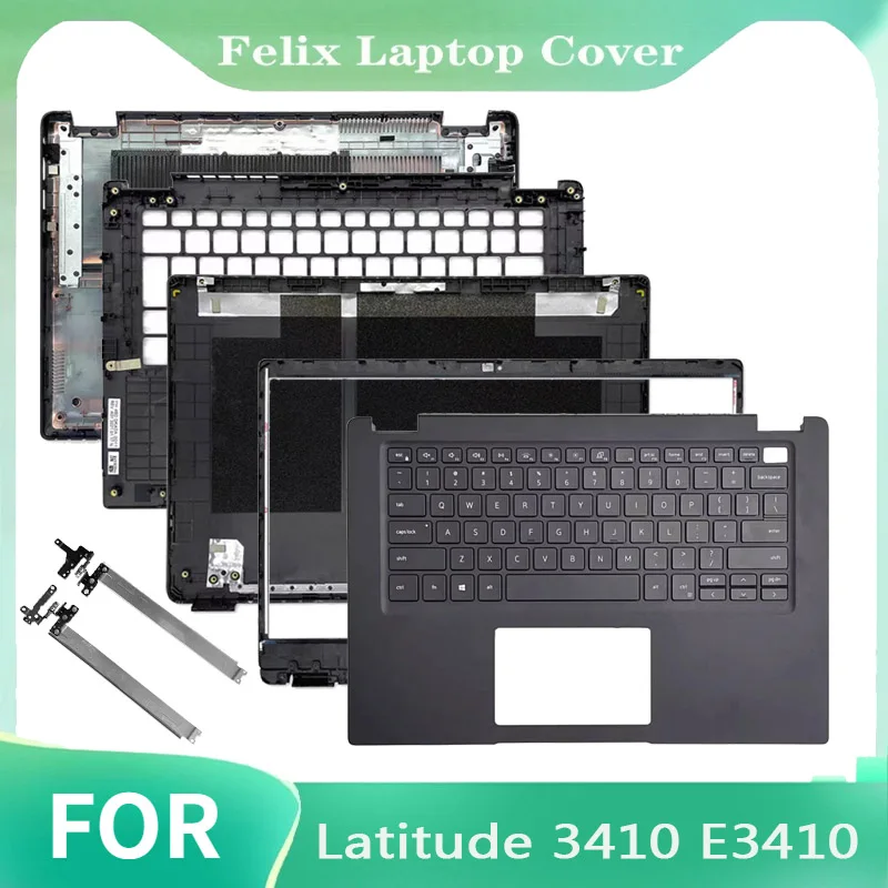 

Repalce Cover For Latitude 3410 E3410 Screen Back Cover Front Frame Palm Pad Keyboard Bottom Cover Hinge