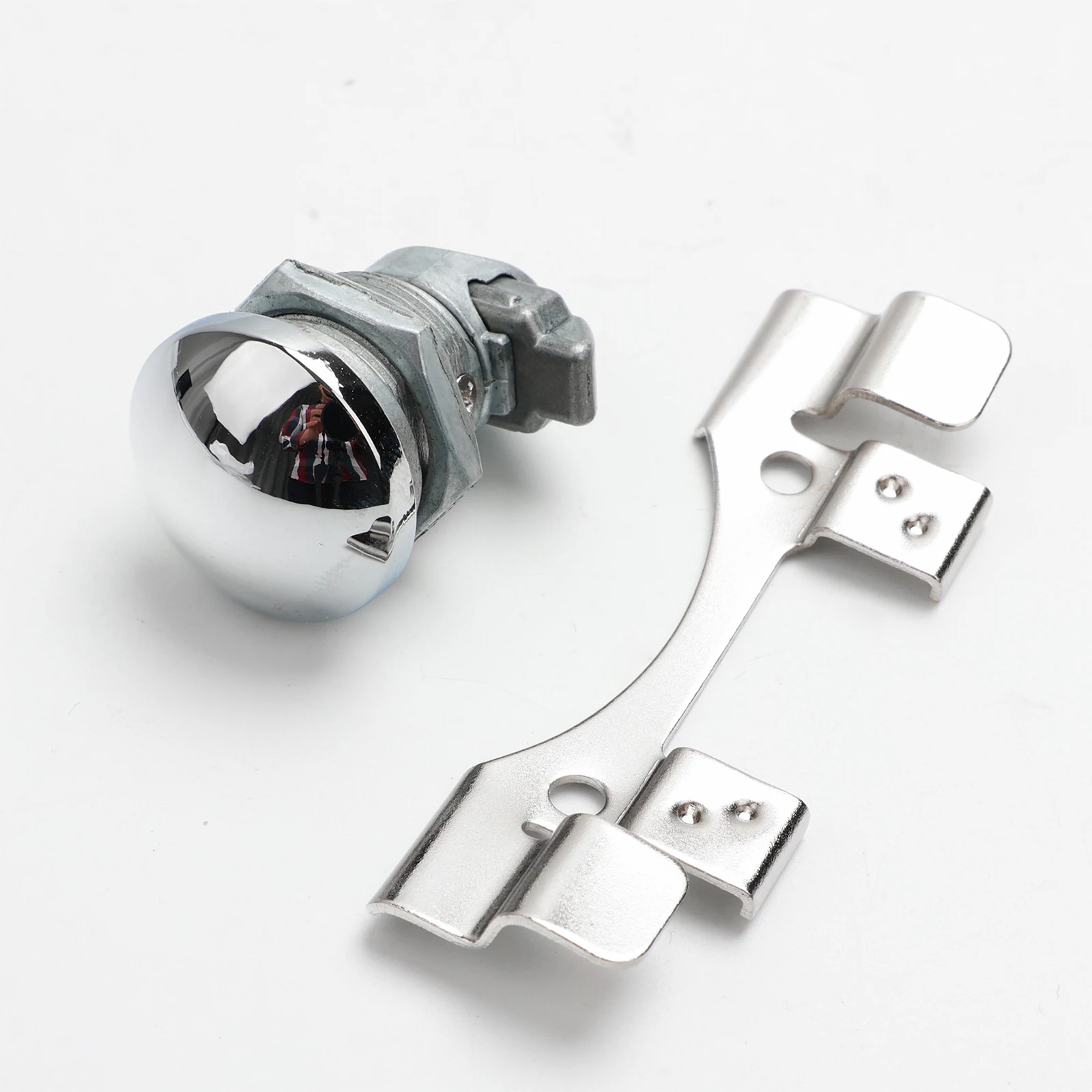 Motorcycle Push Button Fuel Door Latch For Harley Electra Glide 1992-2024 Motorcycle Chrome Oil Cap Tank Push - view 4