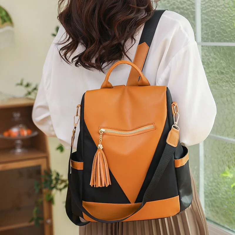 New High-Quality Women\'s Anti-Theft Backpack Trend New Product Women\'s Shoulder Bag Multi-Layer High-Capacity School Student Bag