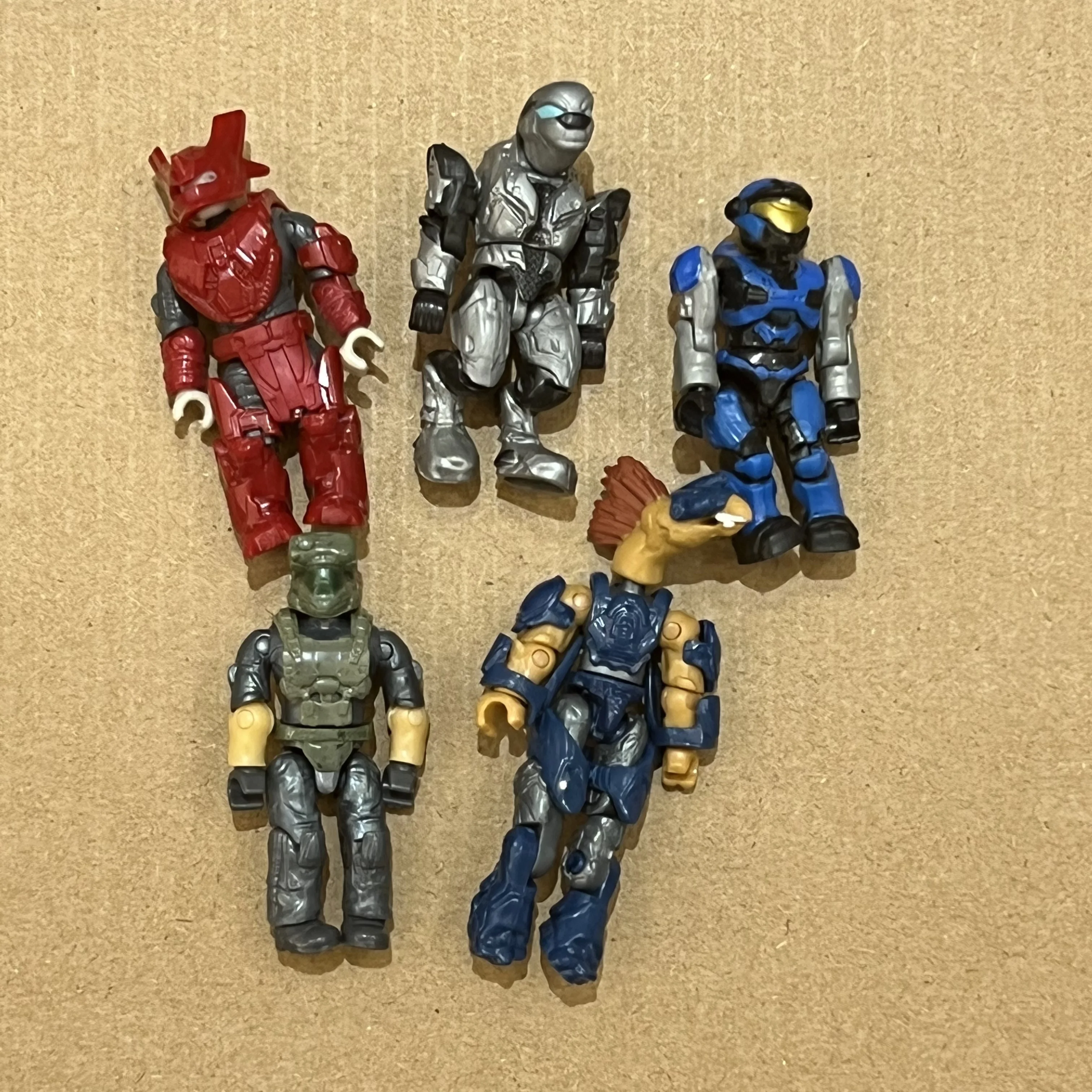 10 pcs Mega Construx UNSC Marine FIGURES Defense Heroes Warriors Soldiers LHS37 toy for boys