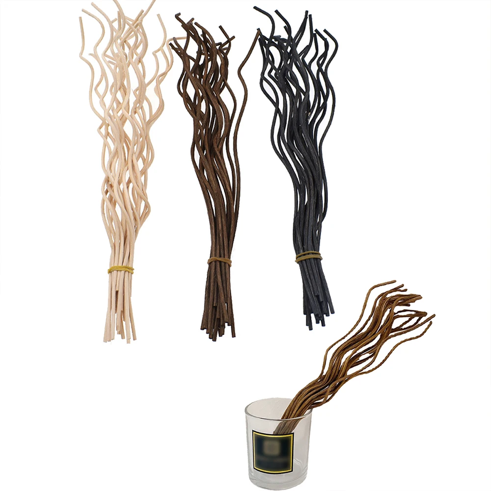 20 قطعة عصا الناشر الروطان عصا متموجة الروطان القصب العطر الناشر عبوة العصي استبدال لمكتب ديكور المنزل #1