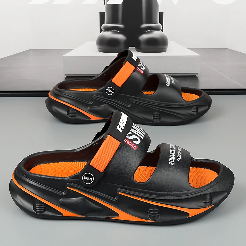 2025 New Male Massage Slippers Indoor Beach Sandals Clogs Outdoor Comfortable Soft Slides Men Casual Shoes Women Home Slippers