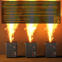 Fieryzeal 180W New Single-head Flame Thrower DMX512 Control Stage Bar Flamethrower Outdoor Performance Single-head Flame Machine
