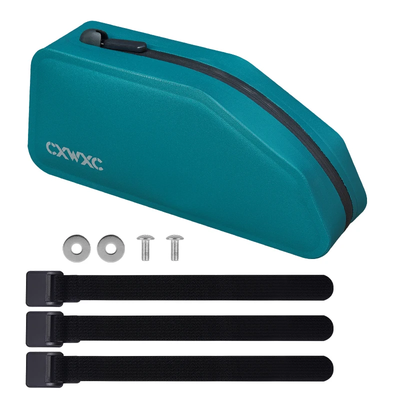 CXWXC Fiets Bovenbuis Tas TPU Waterdichte Fiets Voortas 1.5L Grote Capaciteit Top Frame Tas Met Schroeven of Banden Fietsentas
