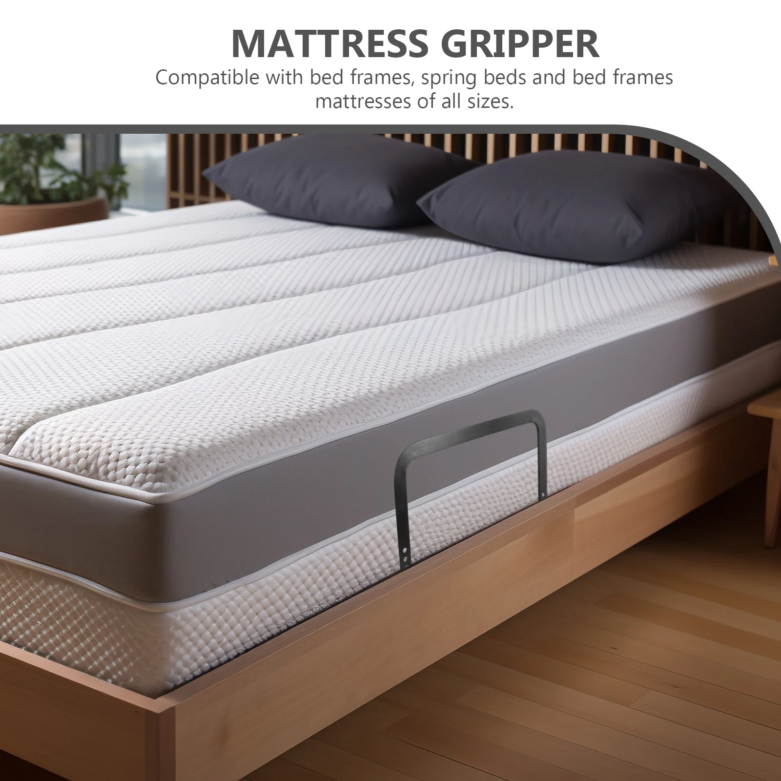 

1 Set Holder Bars Non-Slip Mattress Slide Stopper For Bed Frame Spring Wooden Mattresses Metal Mattress Retainer Bar Bedding