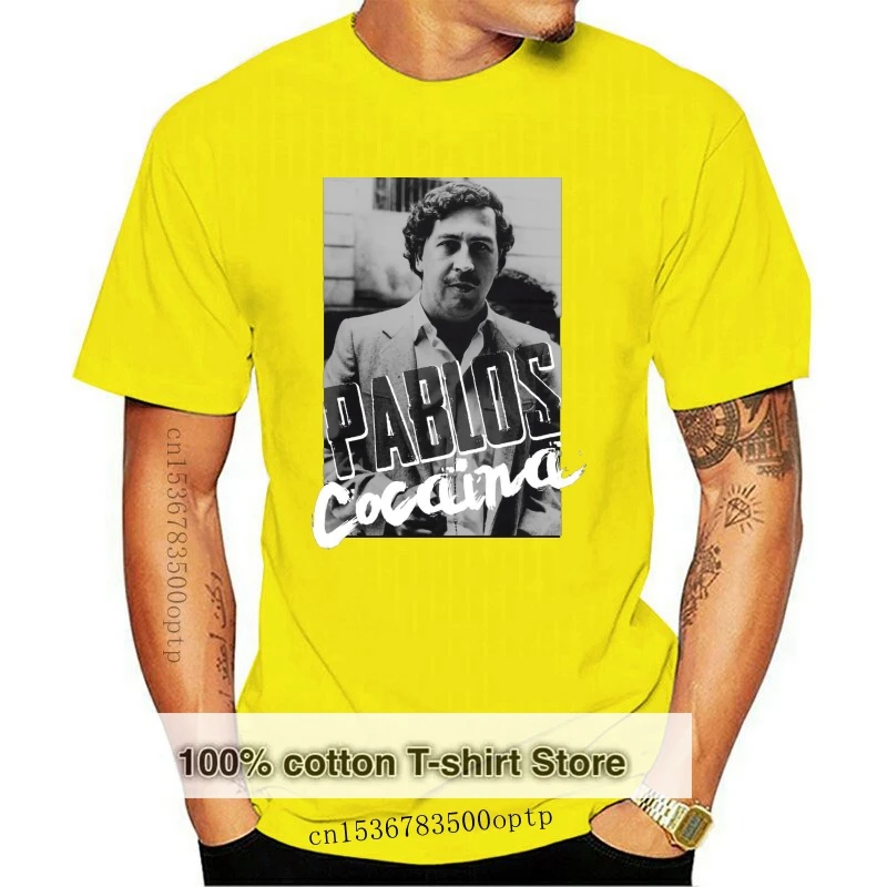 Pablos Cocaina Graphic T Shirt Pablo Escobar Money Coke Colombia 2024 New Fashion Men'S T-Shirts Short Sleeve Brand Style