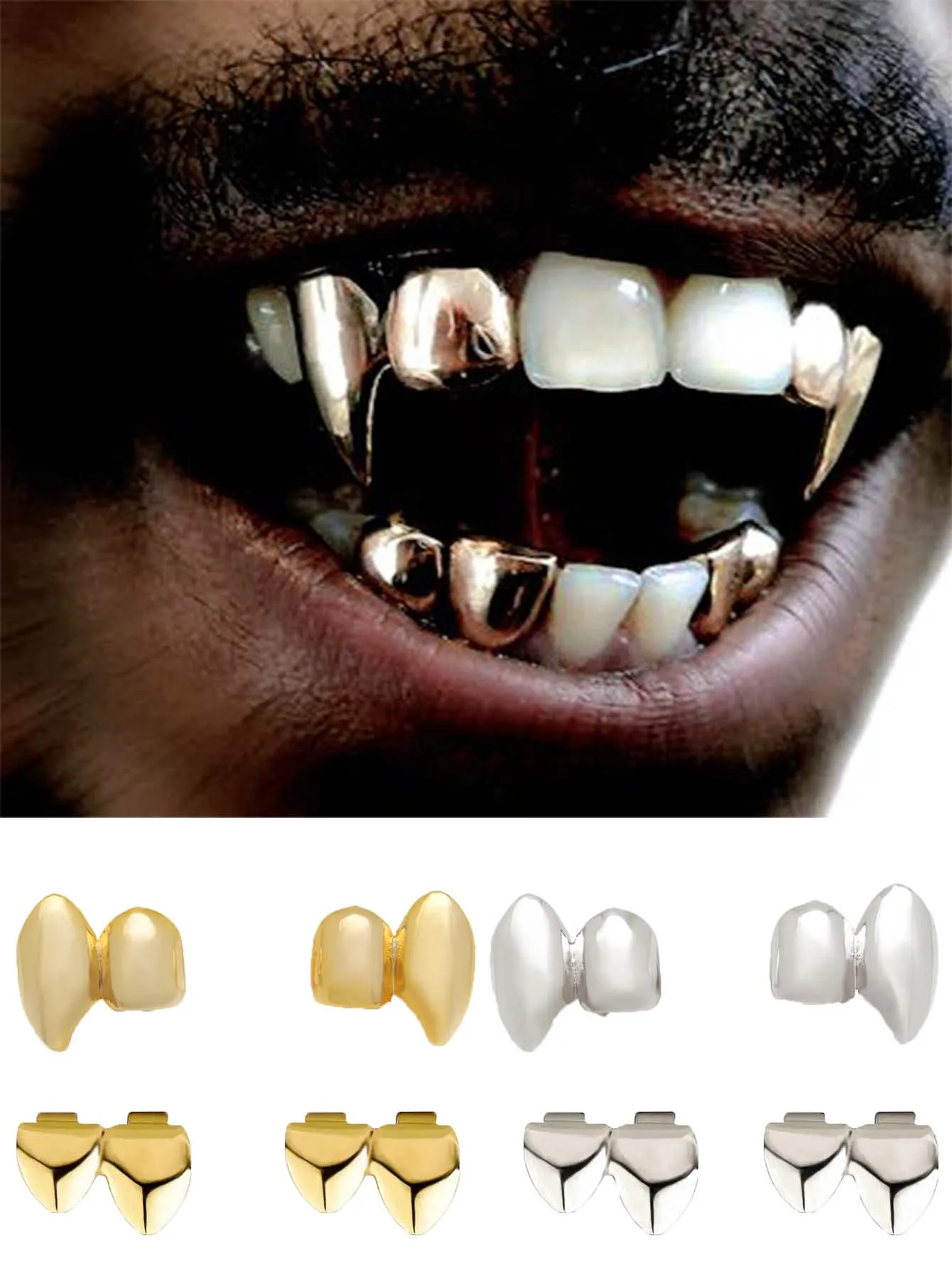 

Супер крутые украшения с острыми зубами/гладкими двойными зубами, подходят для карнавальных фестивалей, забавных вечеринок и ночных клубов вампира