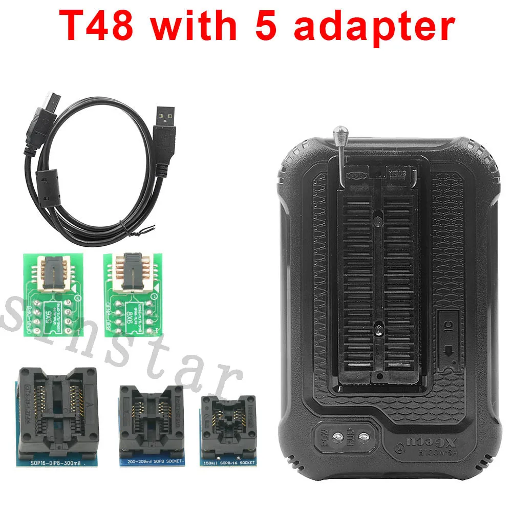 Imagem -02 - Xgecu-programador T48 Tl8663g 54 Adaptadores V12.67 Suporte 31000 Mais para Spi ni Flash Emmc Bga Tsop Sop Plcc