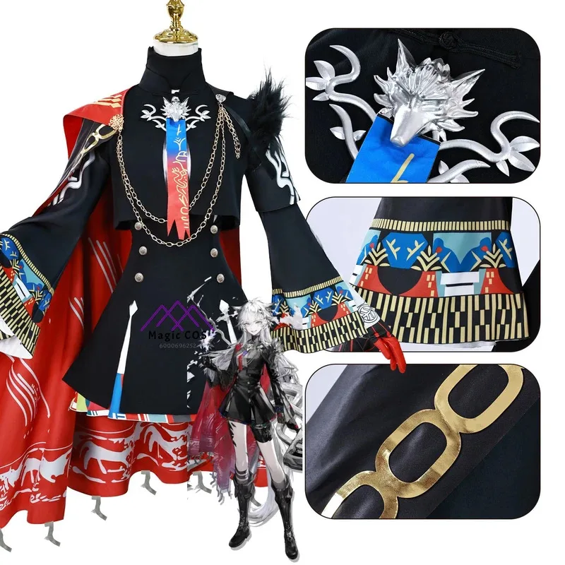 

Hot Arknights Lappland The Decadenza Women Cosplay Costume Lappland Cos Game Anime Party Uniform Play Role Clothes Full Set